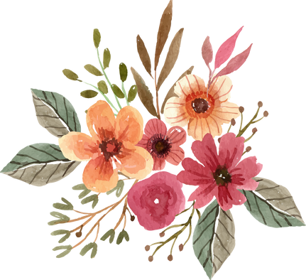 Painted Watercolor Flower Vector Illustration